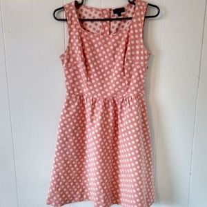 The Limited Pink polka dot party dress